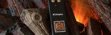 Cheminée et télécommande